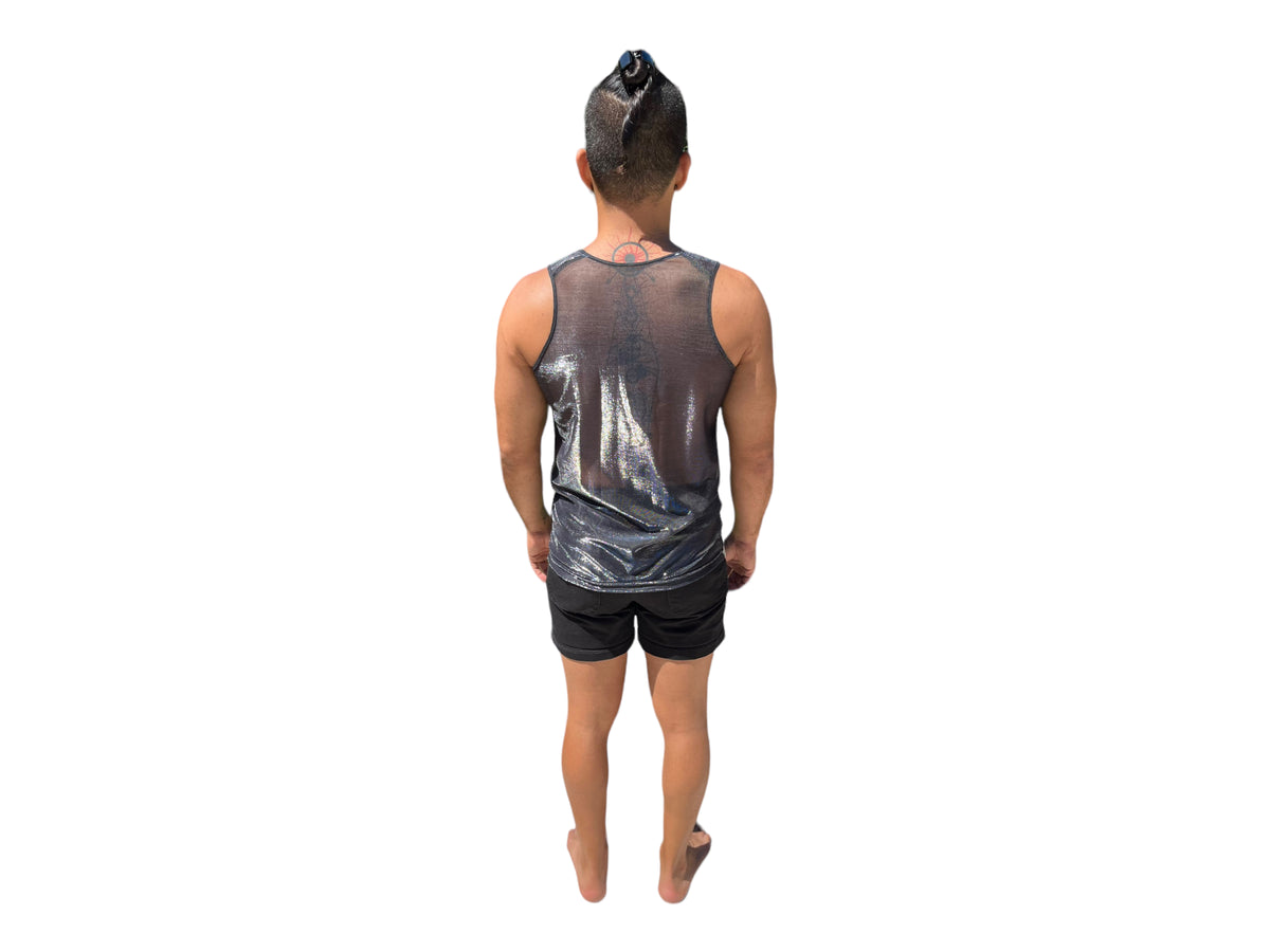 Sheer Metallic Color Shift Men's Tank Top – shane kindley.com