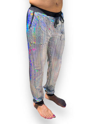 Holographic Reflective Menswear Hoodie