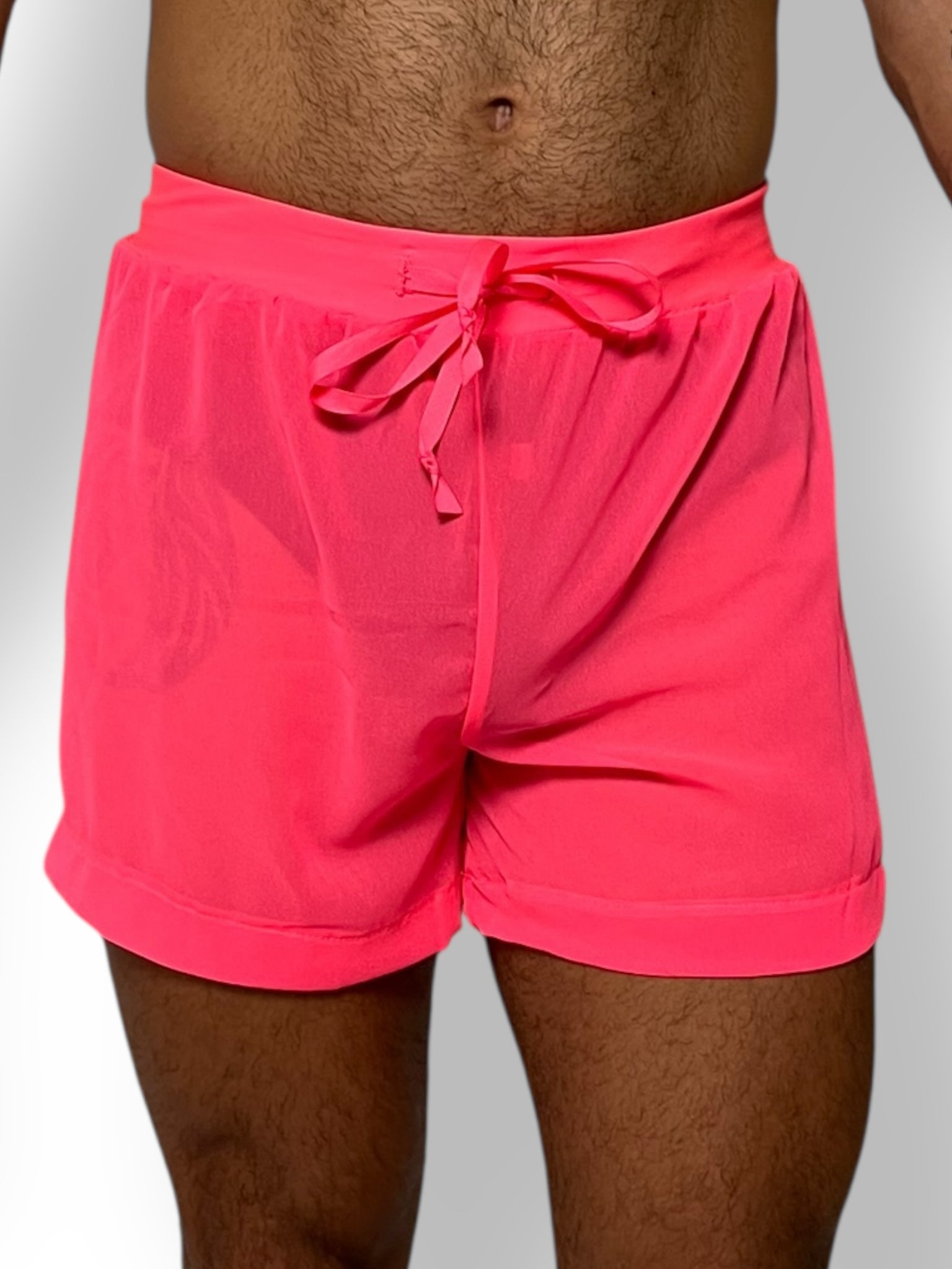 Sheer Chiffon Short Festival Wear See Through Mesh