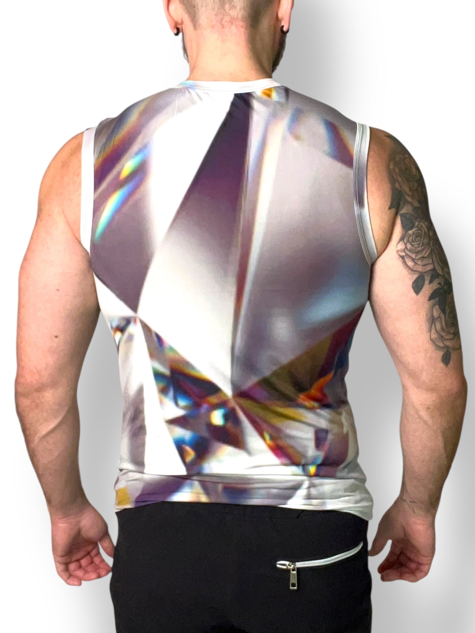 Fitted Diamond  Print Tank