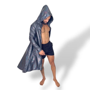 Holographic Hooded Cape