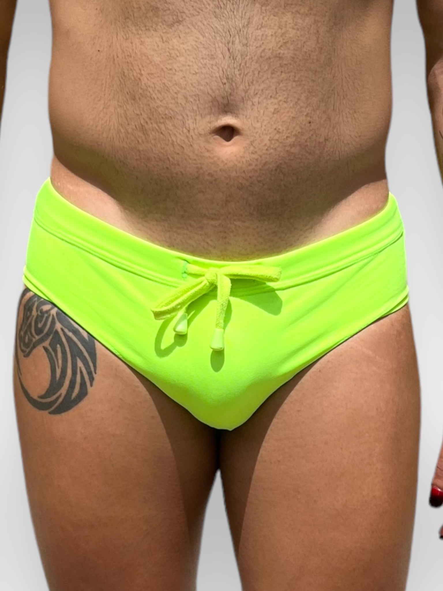 Mens Neon Stretch Brief Swimsuit