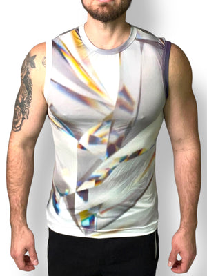 Fitted Diamond  Print Tank
