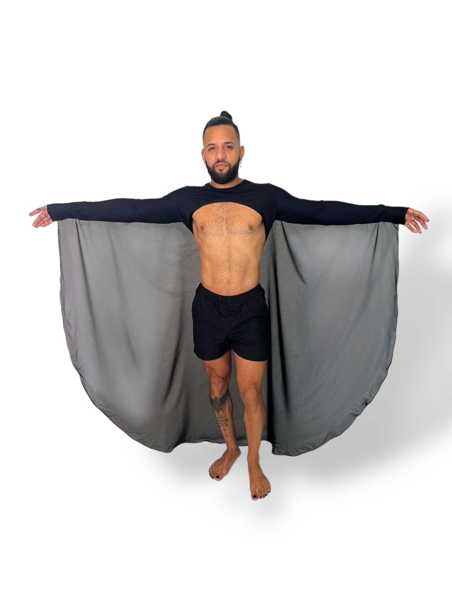 Wings Unisex Longsleeve Sheer Cape Harness