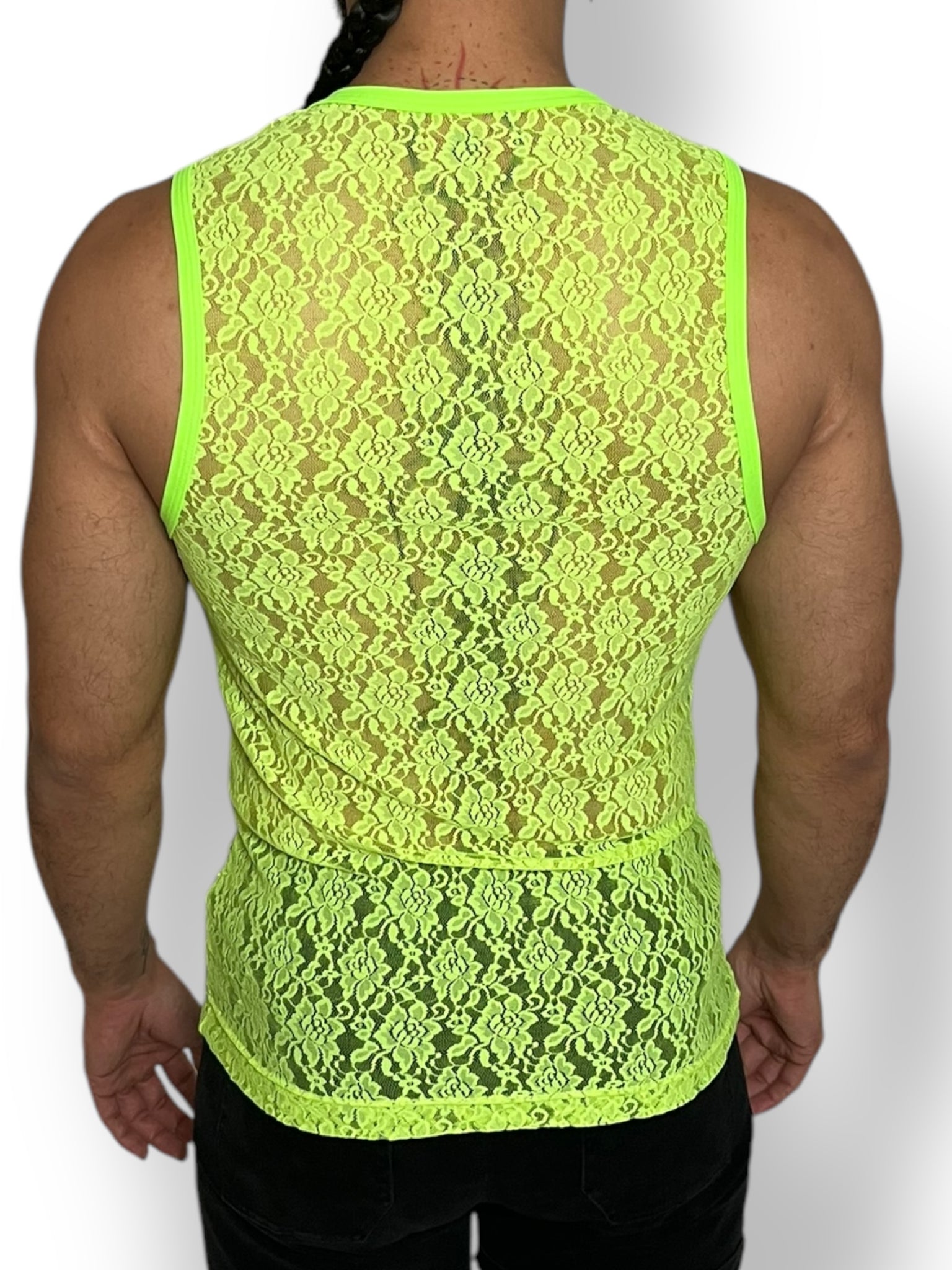 Fitted Stretch Lace Tank