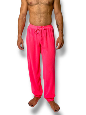 Sheer Chiffon Jogger Elastic Waistband and Cuff