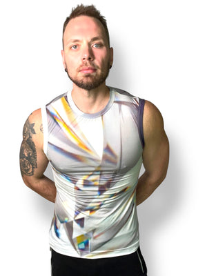 Fitted Diamond  Print Tank