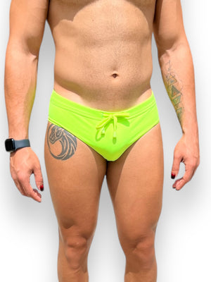 Mens Neon Stretch Brief Swimsuit