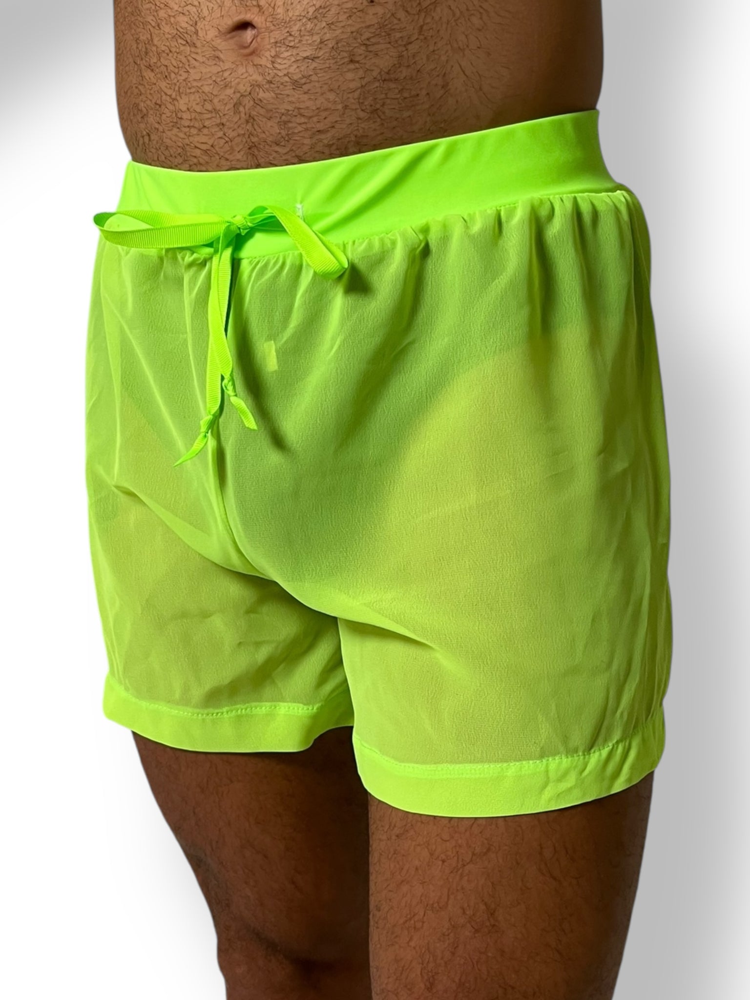 Sheer Chiffon Short Festival Wear See Through Mesh