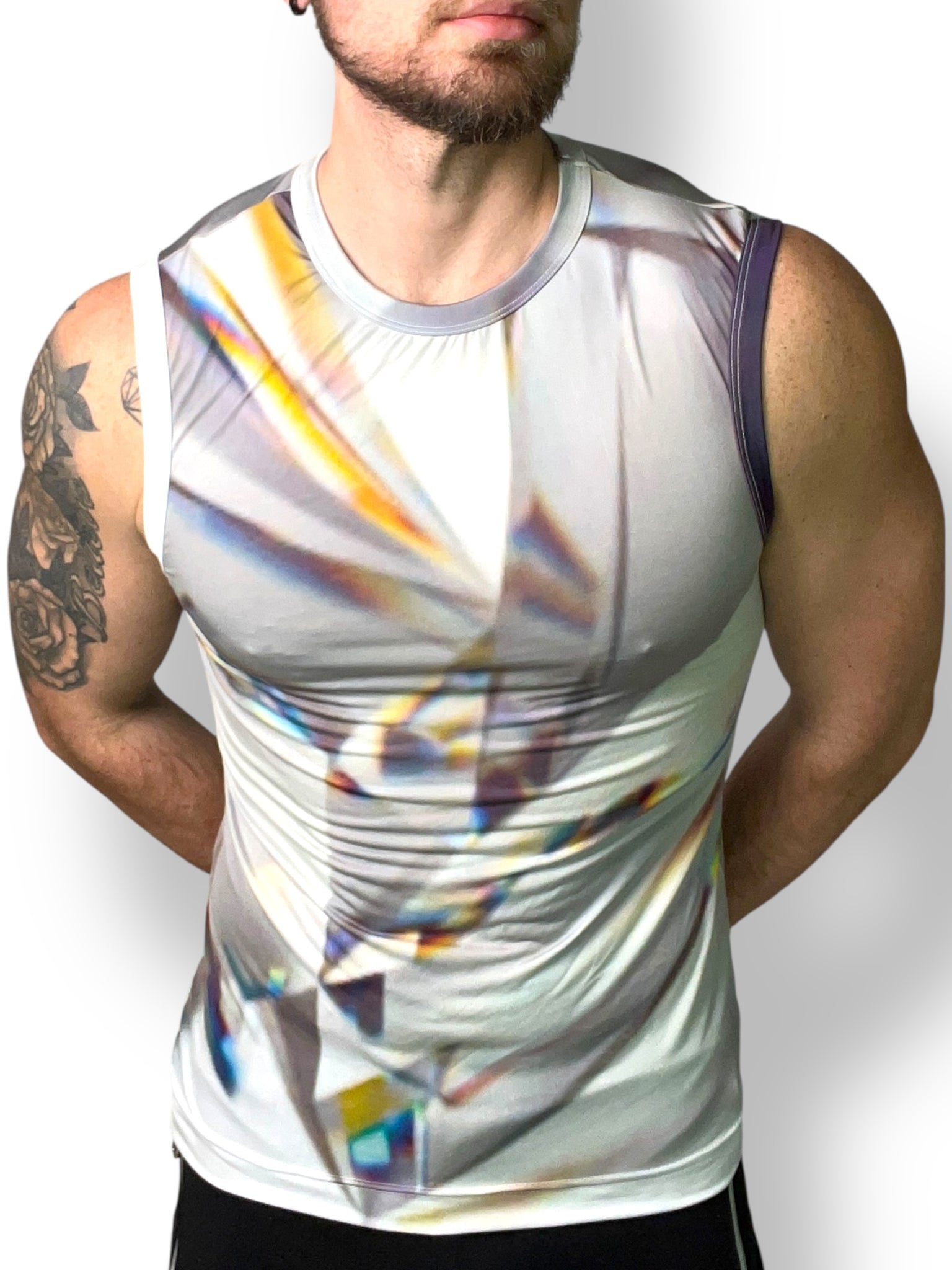 Fitted Diamond  Print Tank