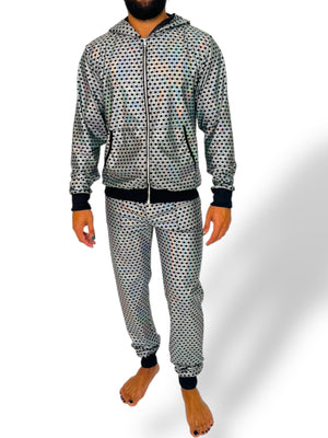 Holographic Psychedelic Hoodie And Jogger