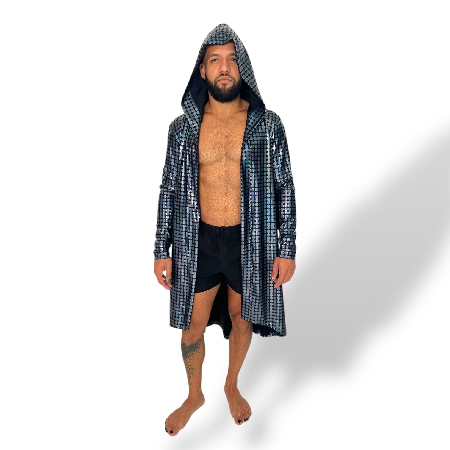 Holographic Hooded Cape