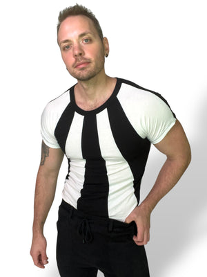 Fitted Raglan Stripe Teeshirt