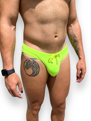 Mens Neon Stretch Brief Swimsuit