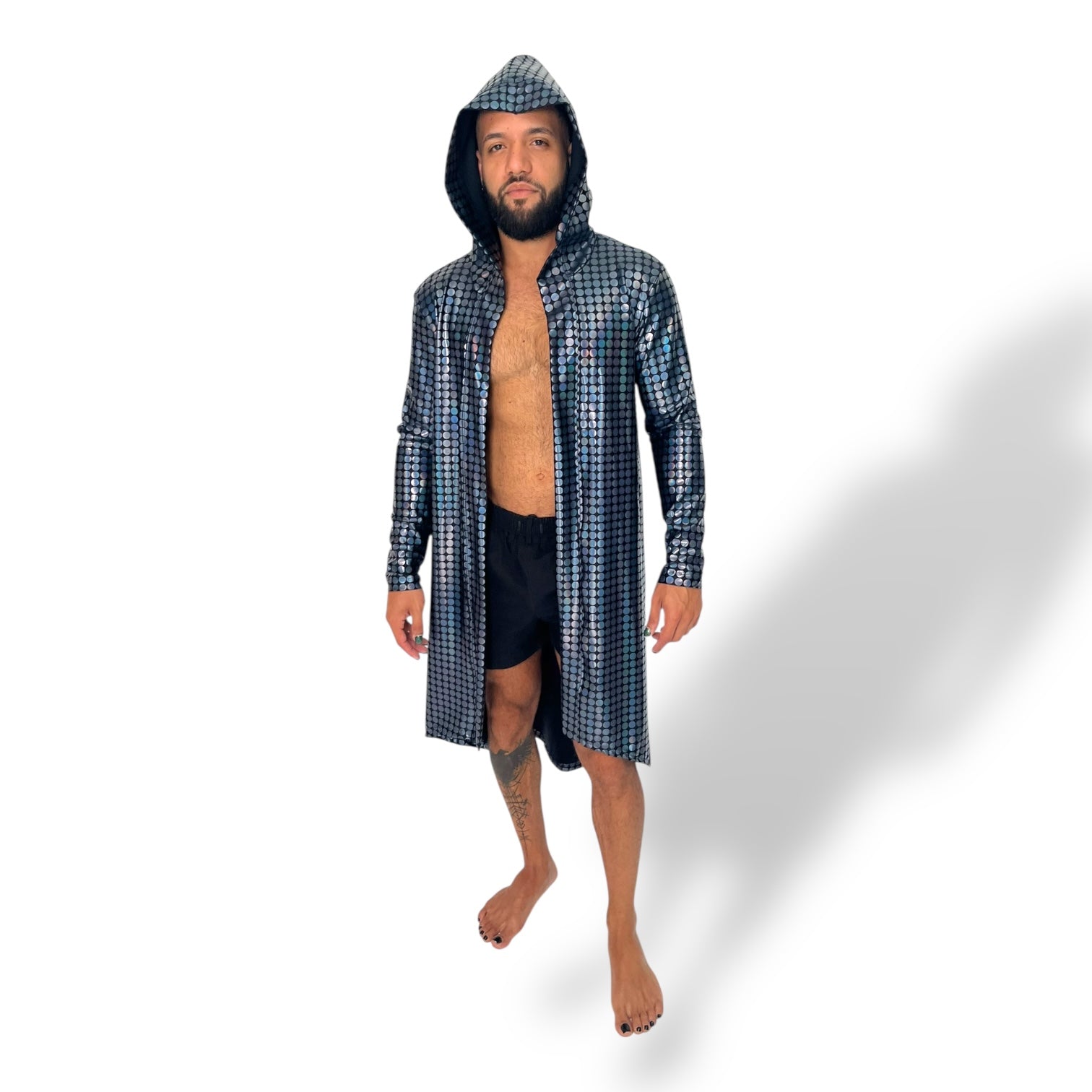 Holographic Hooded Cape