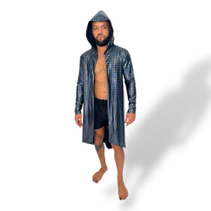 Holographic Hooded Cape