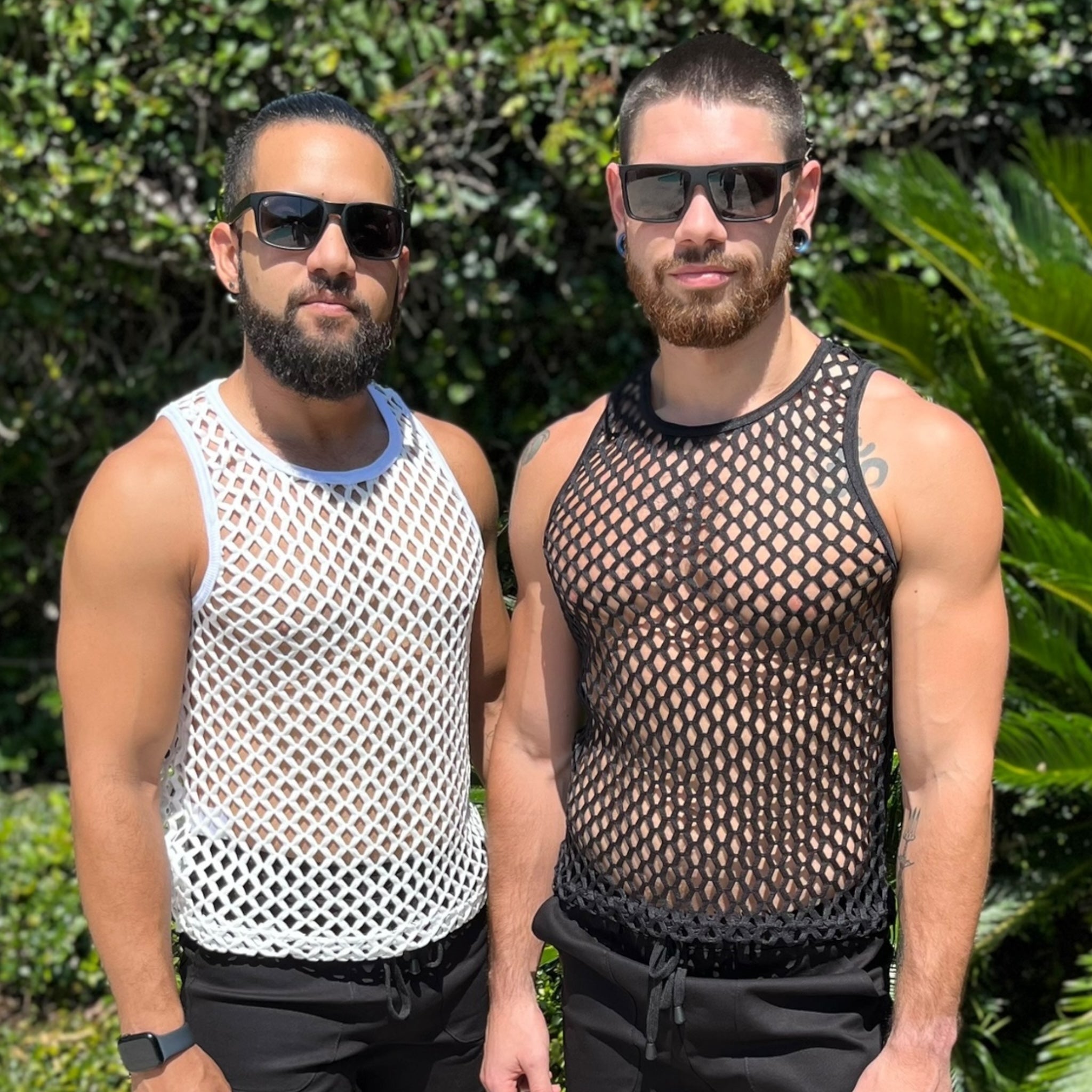 Shane kindley Fishnet Tank 4X Black