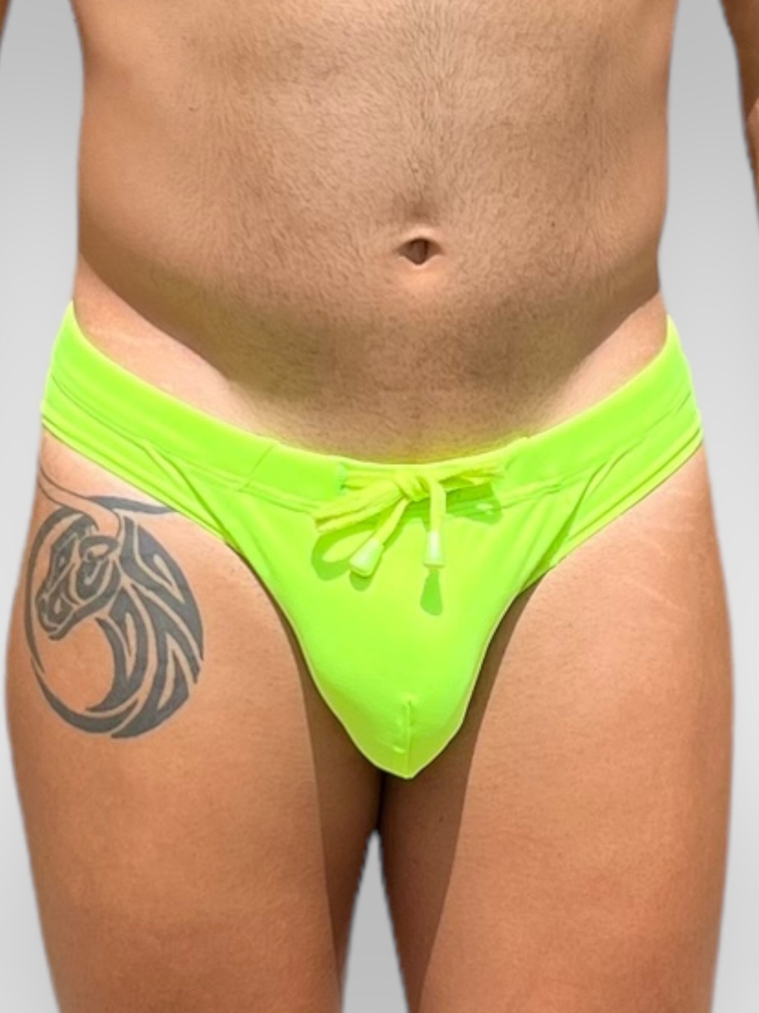 Mens Neon Stretch Brief Swimsuit