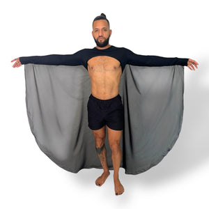 Wings Unisex Longsleeve Sheer Cape Harness