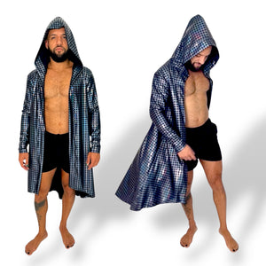 Holographic Hooded Cape