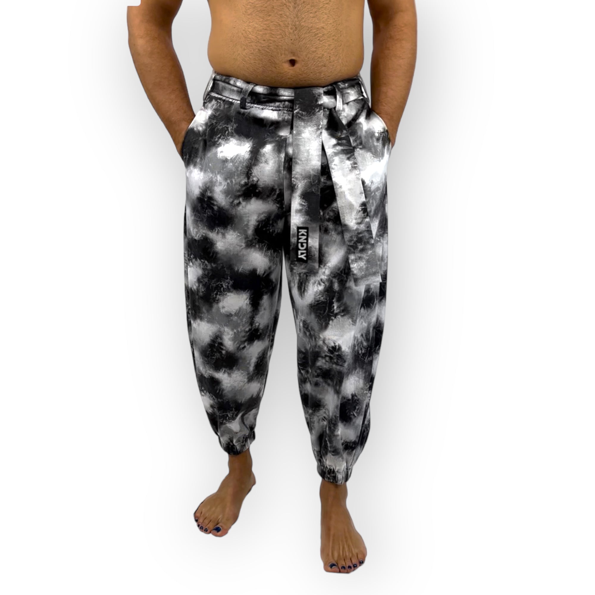 Unisex Balloon Pant with Waist Tie