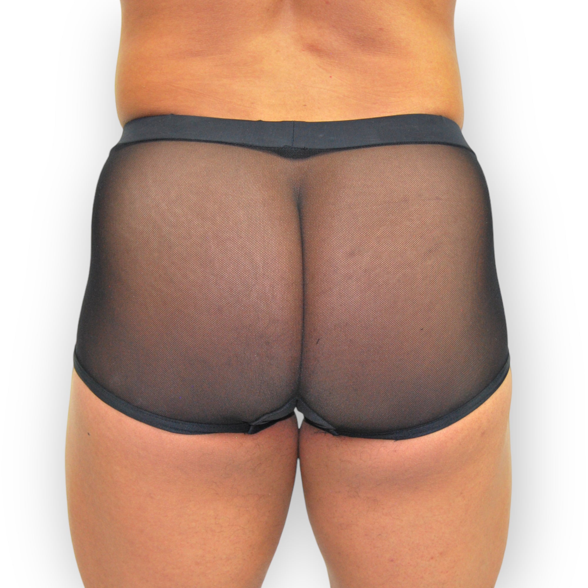 Sheer Black Stretch Swimsuit