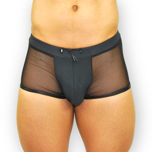 Sheer Black Stretch Swimsuit