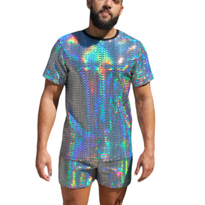 Iridescent Holographic Tee Shirt